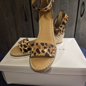 Alex Evenings Leopard Espadrille Sandals